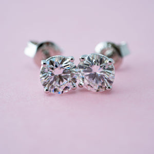 Moissanite Studs - moi jewelry