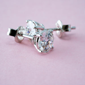 Moissanite Studs - moi jewelry