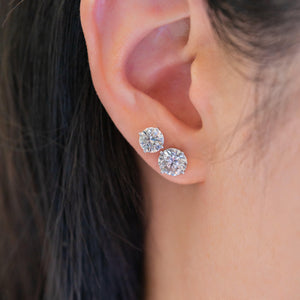 Moissanite Studs - moi jewelry