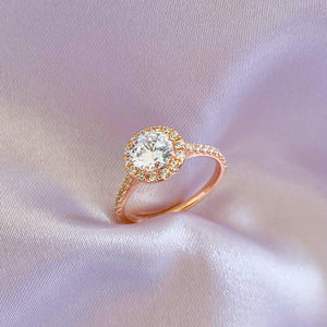 The Halo - 18K Rose Gold - moi jewelry