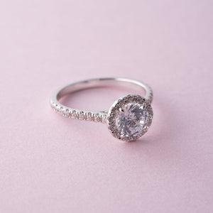 The Halo - 18K White Gold - moi