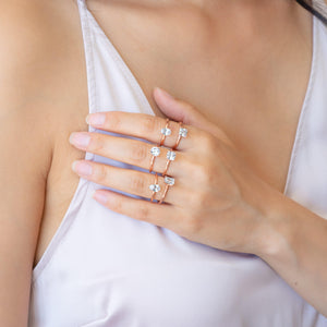 The Solitaire - 18K Rose Gold - moi jewelry