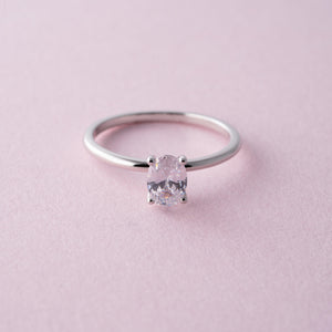 The Solitaire - 18K White Gold - moi