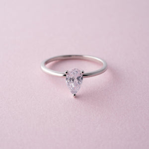 The Solitaire - 18K White Gold - moi